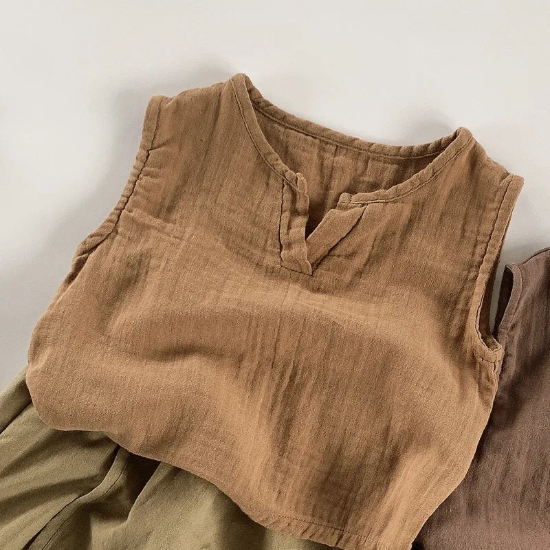 Cotton Linen Tank Top
