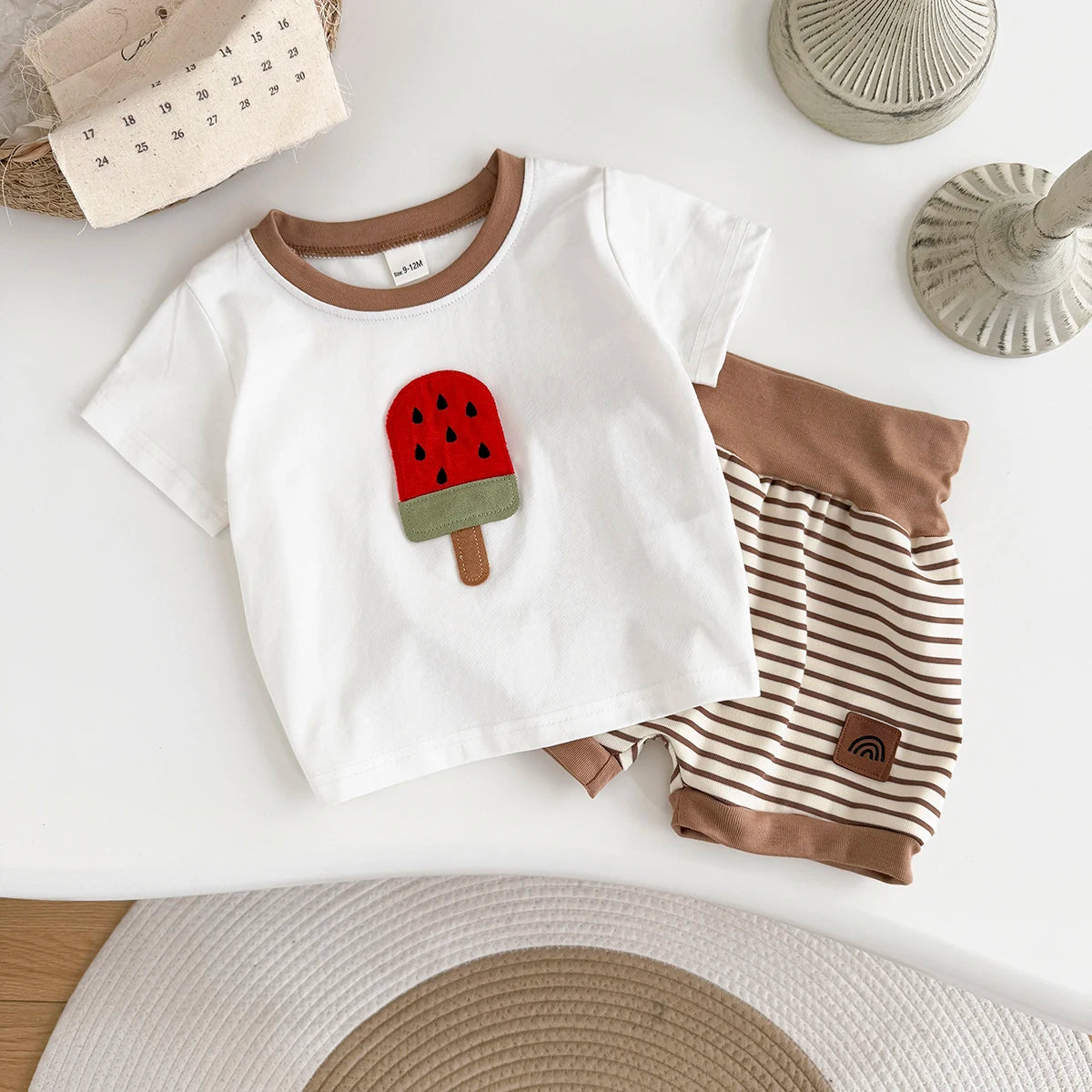 Ice-cream Patch Striped Set