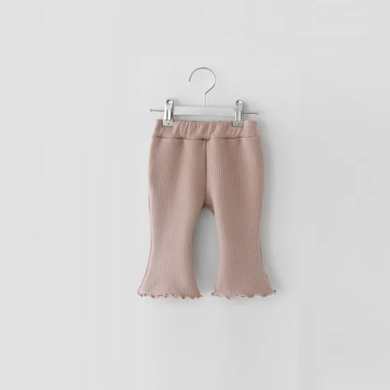 Knit Bell-bottom Pants