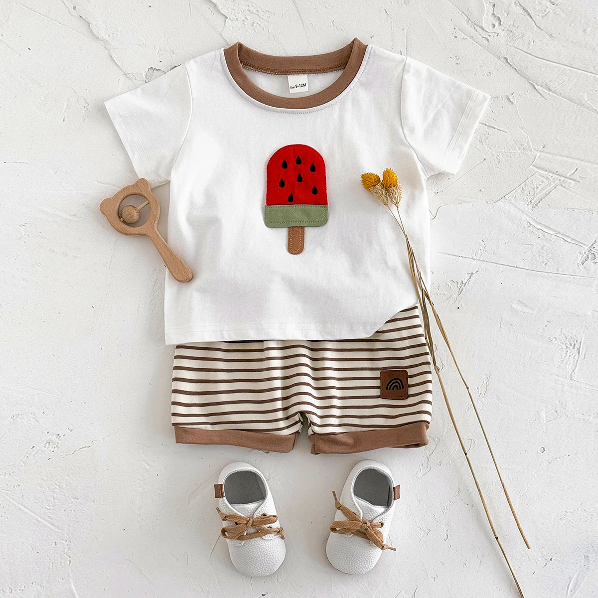 Ice-cream Patch Striped Set