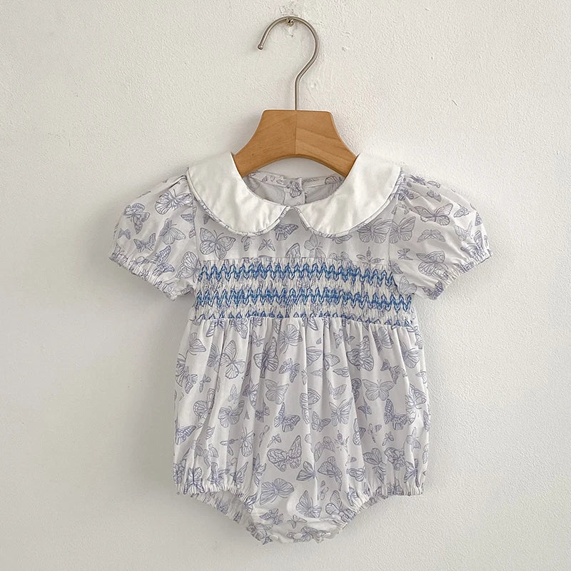 Blue Butterfly Romper