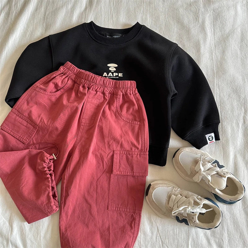 Girdle Wide Cargo Pants