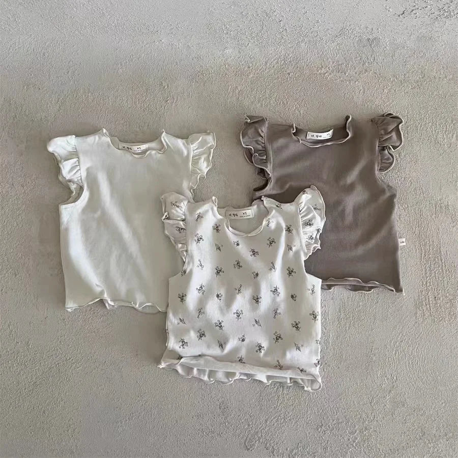 Sweet Lace Ruffled T-shirt