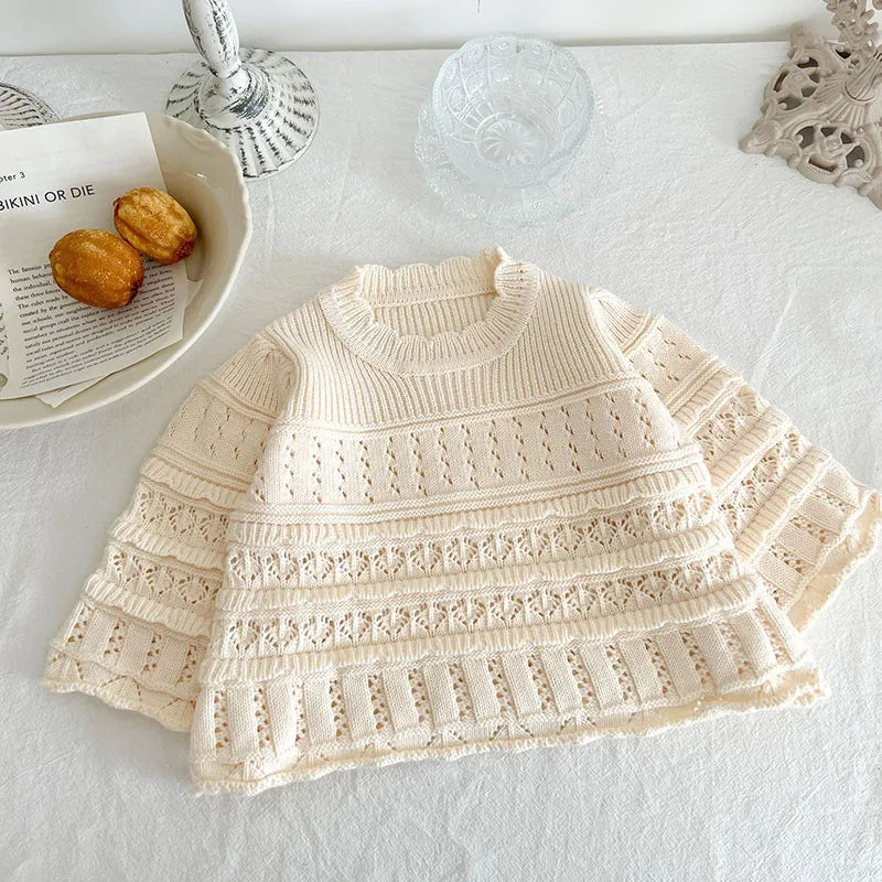 Girls Knitted Romper Dress and Sweater