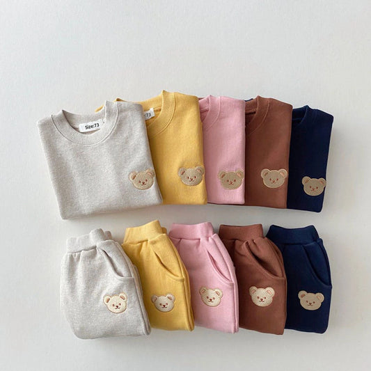 Cub Embroidery Sweatsuit Set