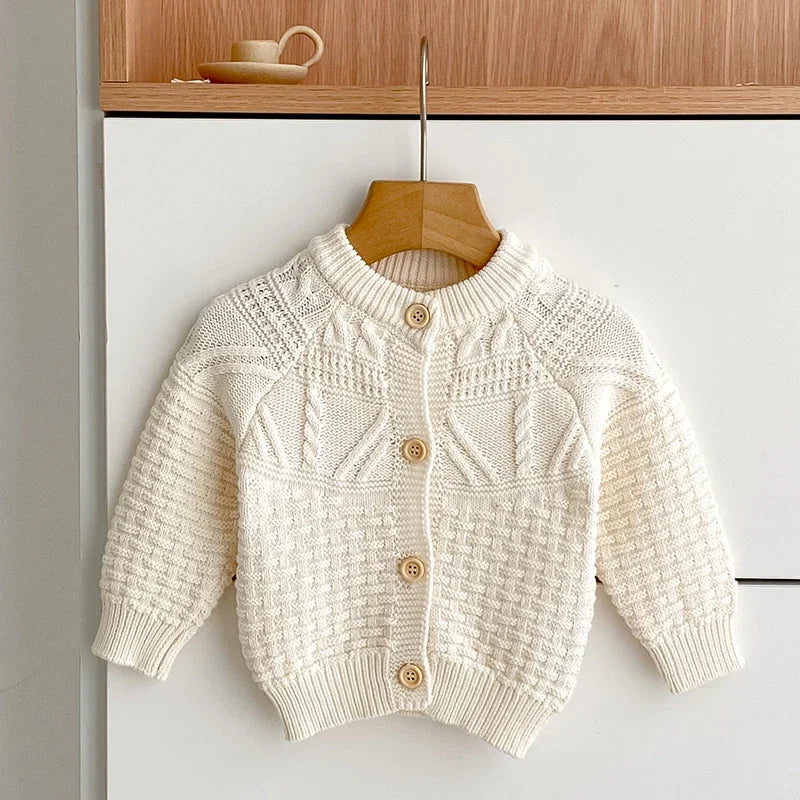 Thick Cotton Knit Design Cardigan