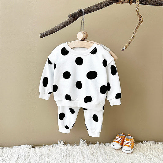 Big Polka Dot Sweatsuit Set
