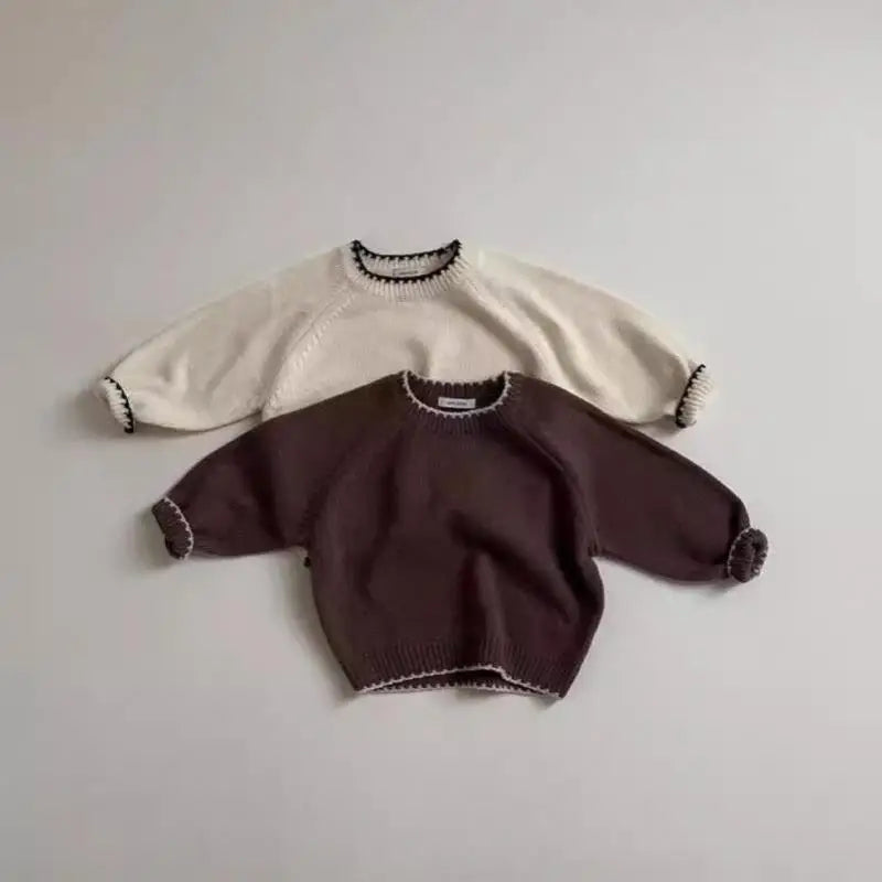 Brown Versatile Knit Sweater