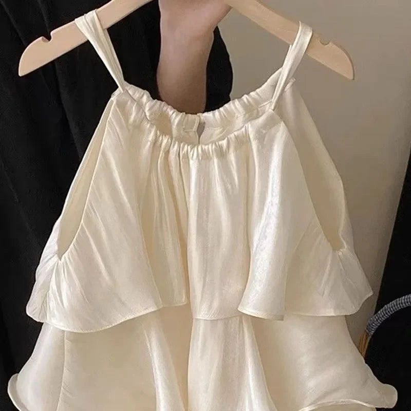 Girls Sweet Ruffled Dress