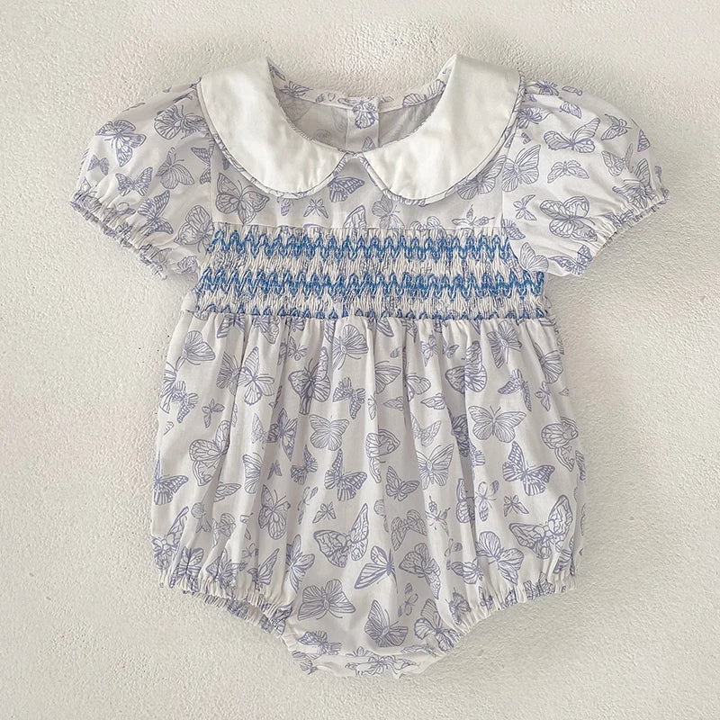 Blue Butterfly Romper