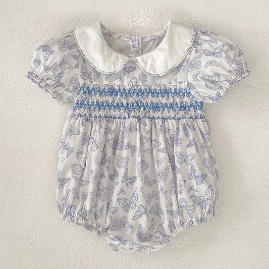 Blue Butterfly Romper