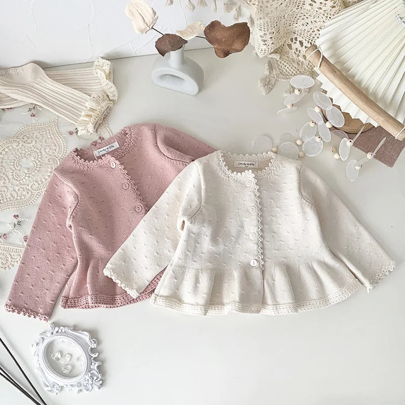 Girls Knitted Cardigan and Vest