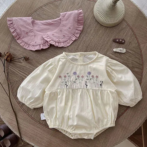 Girls Long Sleeved Romper