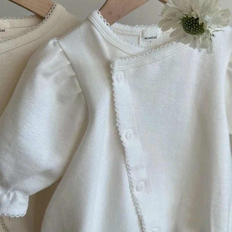 Petal Sleeve Asymmetric Romper