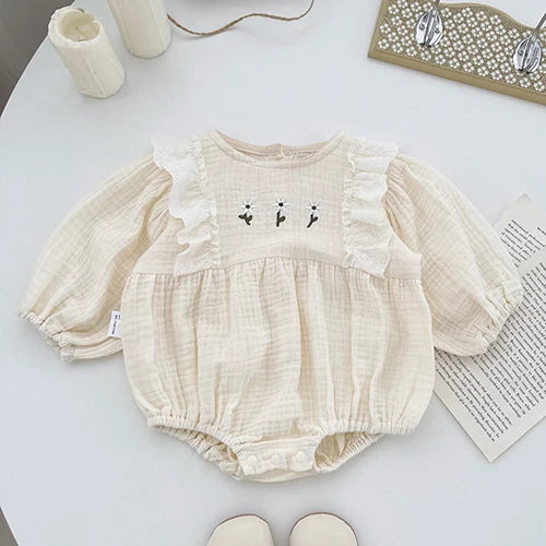 Girls Long Sleeved Romper