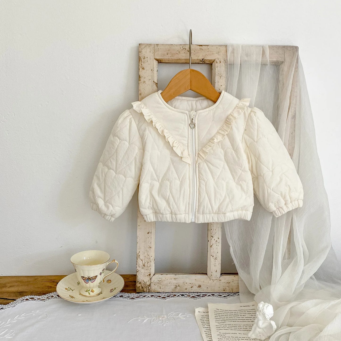 Cotton Heart-Shaped Padded Jacket