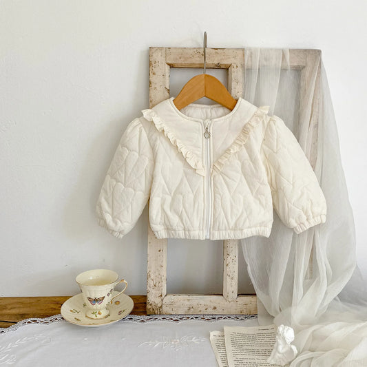 Cotton Heart-Shaped Padded Jacket