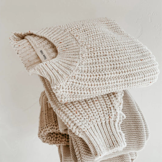 Cotton Cable Knit Chunky Sweater