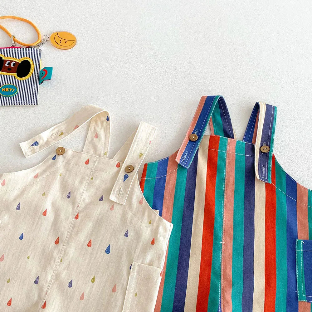 Striped Colourful Overalls