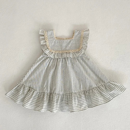 Girls Striped Romper and Dress