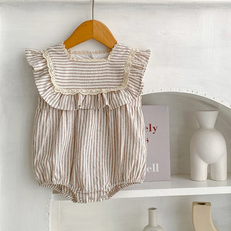 Girls Striped Romper and Dress