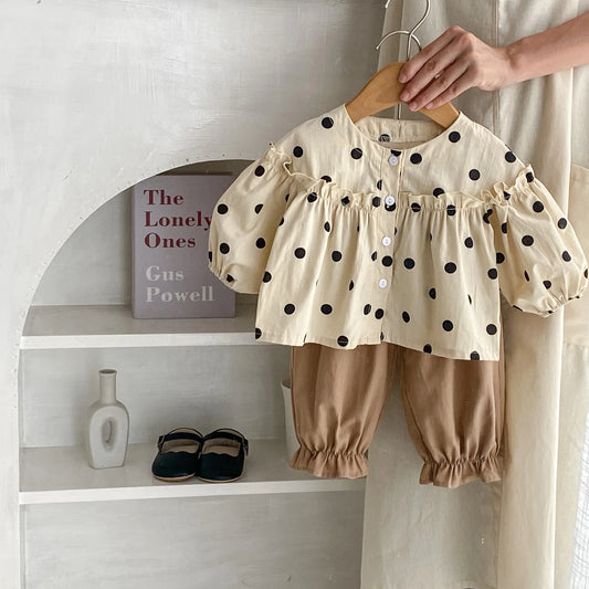 Polka Dot Blouse and Pants
