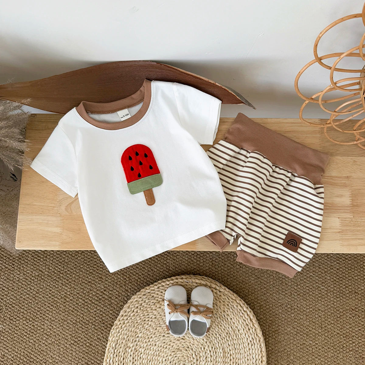 Ice-cream Patch Striped Set