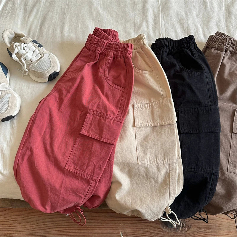 Girdle Wide Cargo Pants