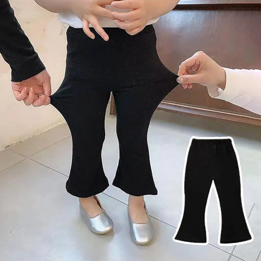 Girls Flared Stretchy Leggings