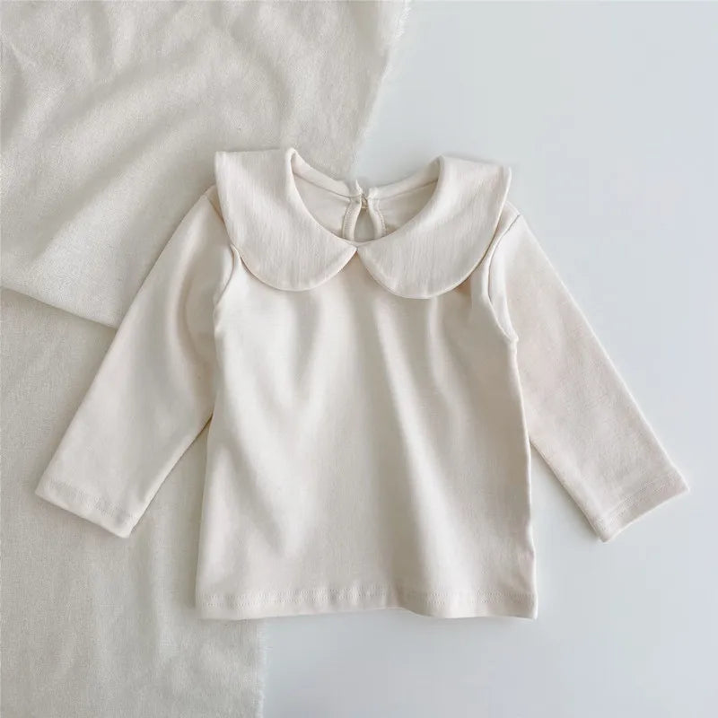 Plaid Floral Cotton Collar Shirt