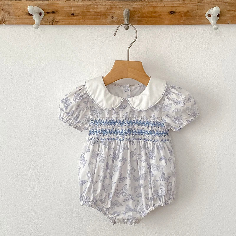 Blue Butterfly Romper