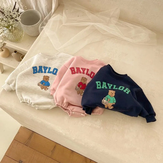 Baylor Bear Patch Sweater Romper