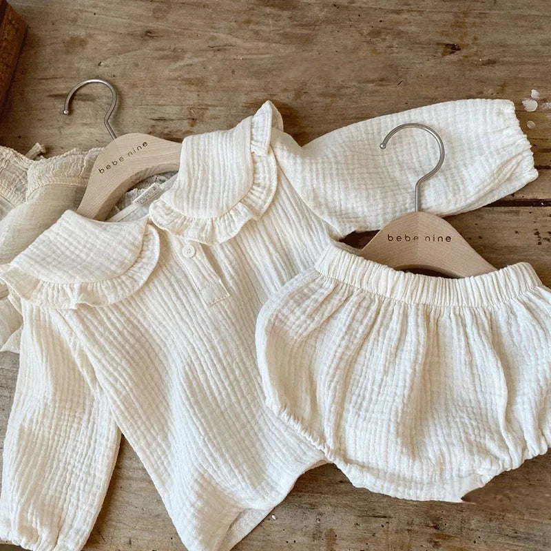 Lotus Leaf Cotton Collar Set