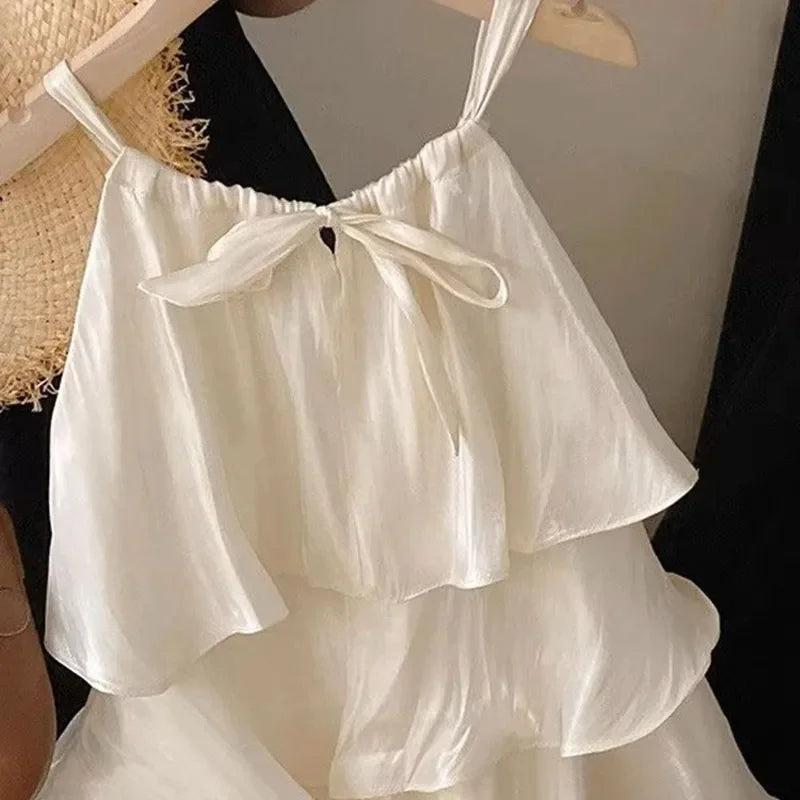 Girls Sweet Ruffled Dress