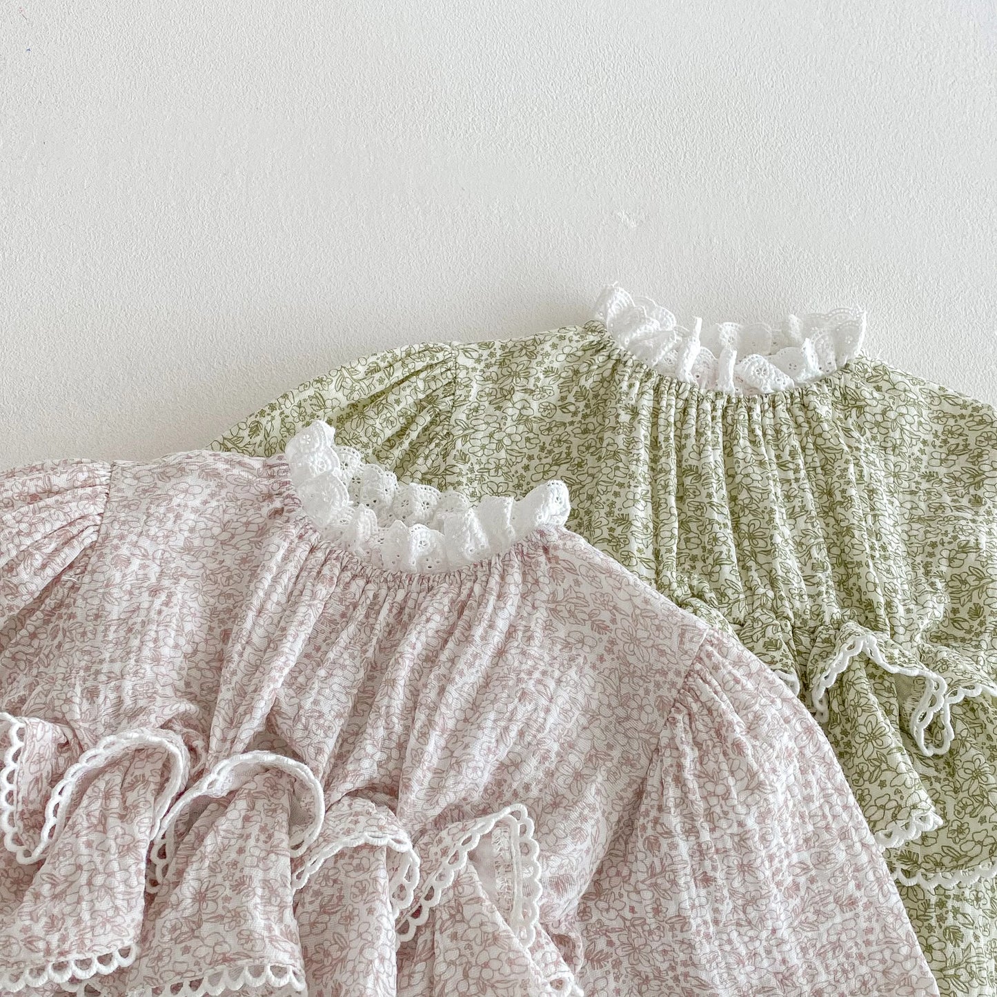 Floral Double Layered Lace Tutu Romper