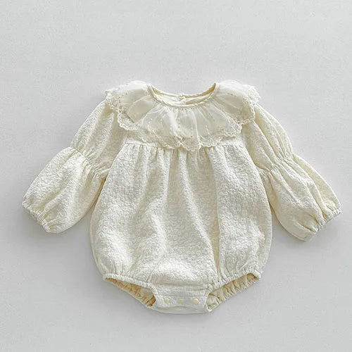 Girls Stitching Romper