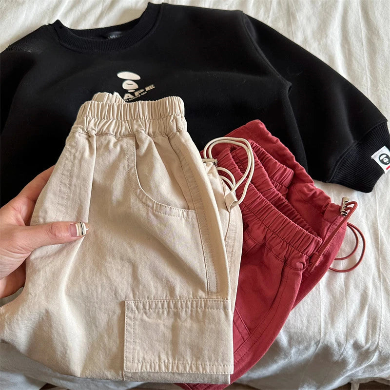 Girdle Wide Cargo Pants