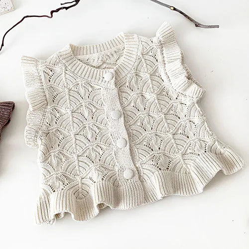 Girls Knitted Cardigan and Vest