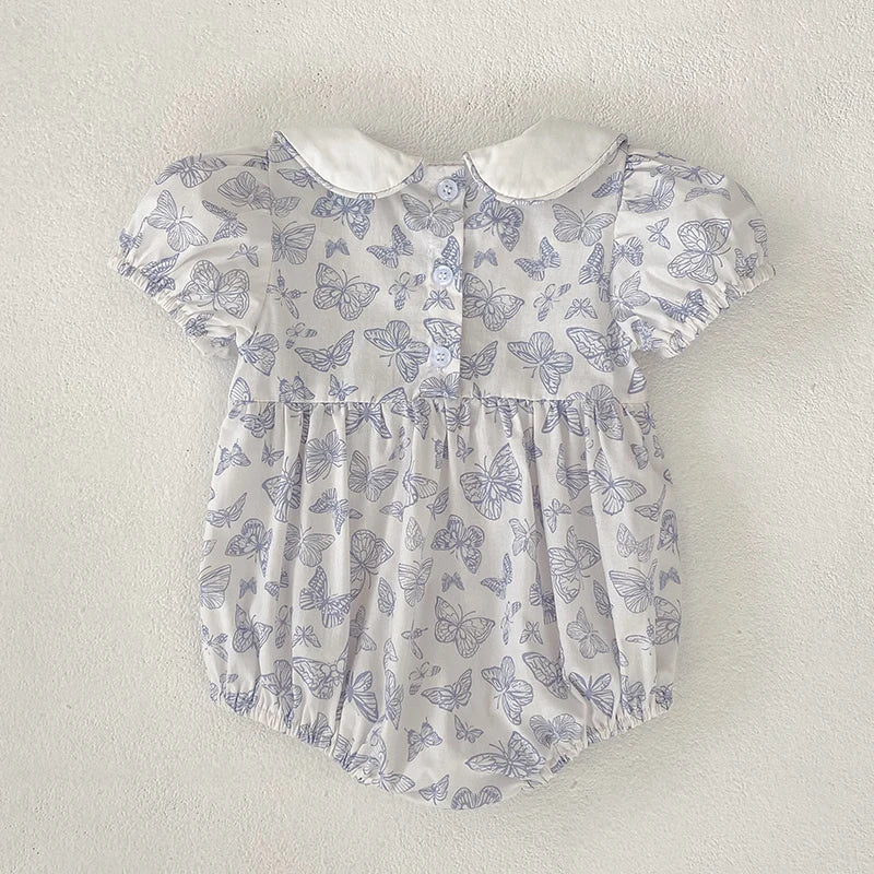 Blue Butterfly Romper