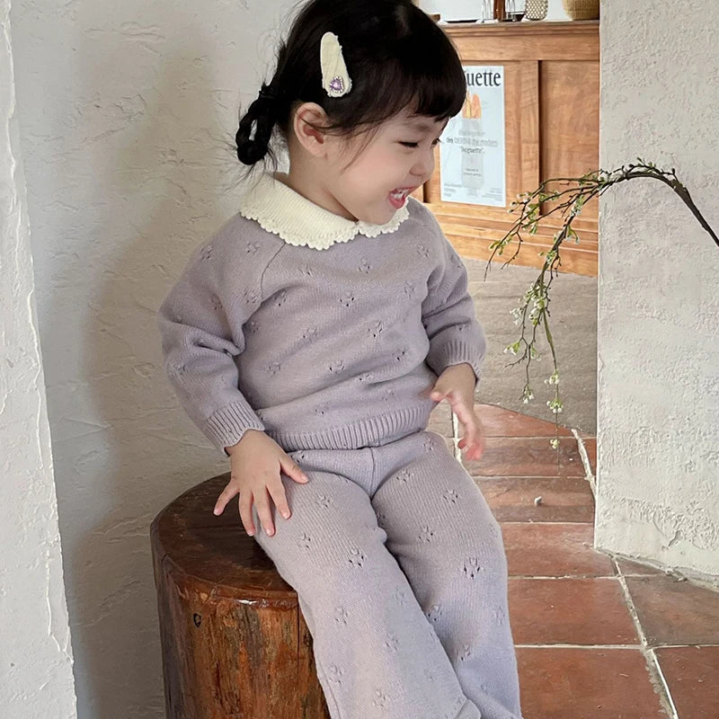 Girls Knitted Collar Sets