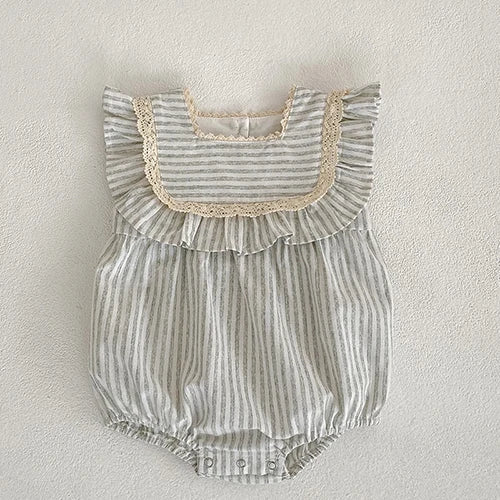 Girls Striped Romper and Dress