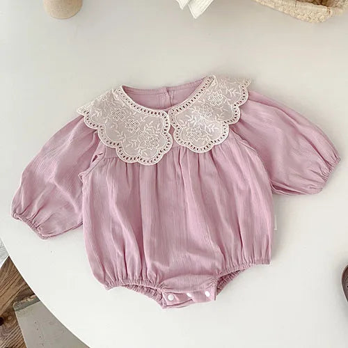 Girls Long Sleeved Romper