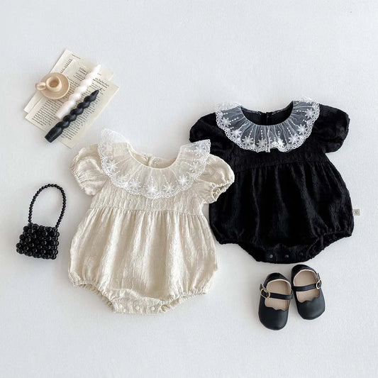Star Embroidery Lace Collar Romped