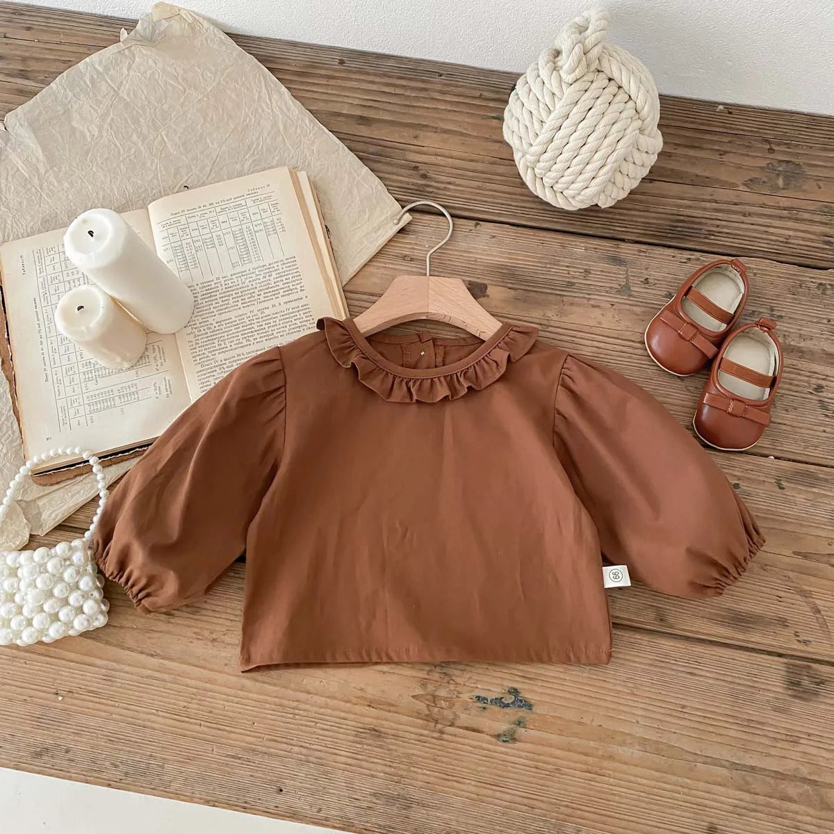 French Ruffle Lace Embroidery Blouse and Romper