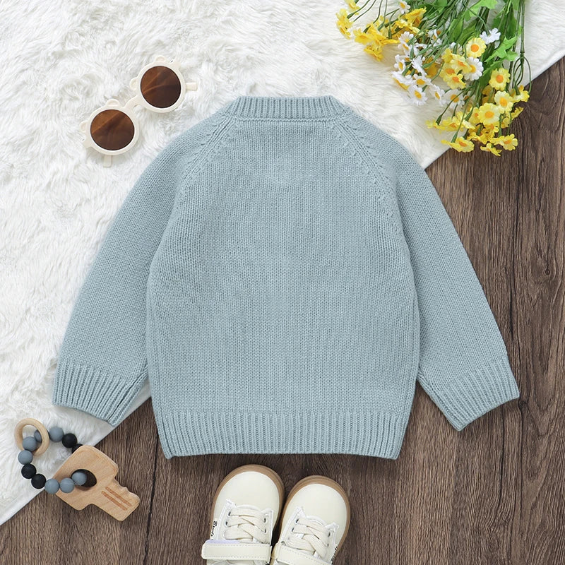 Goose Bow Embroidery Knit Cardigan