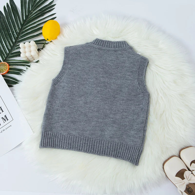 Big Floral Knit Vest