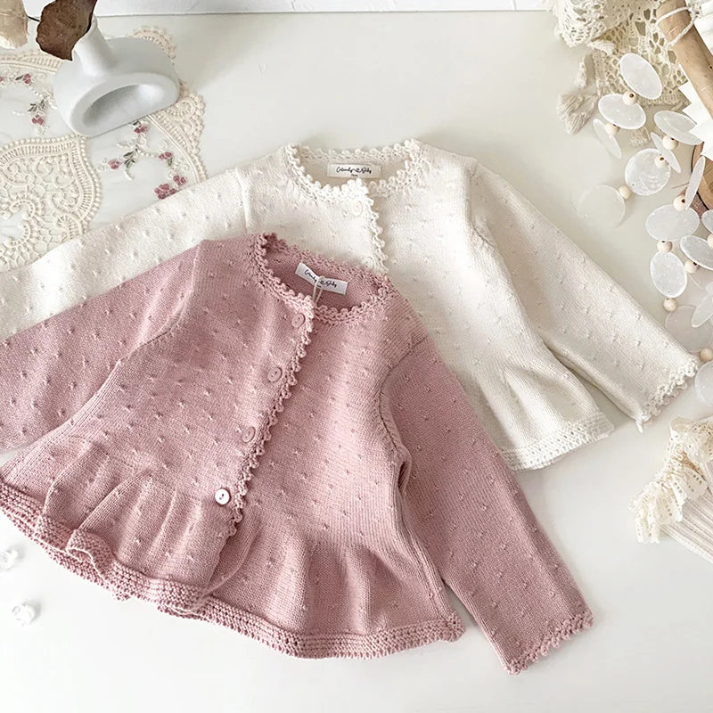 Girls Knitted Cardigan and Vest