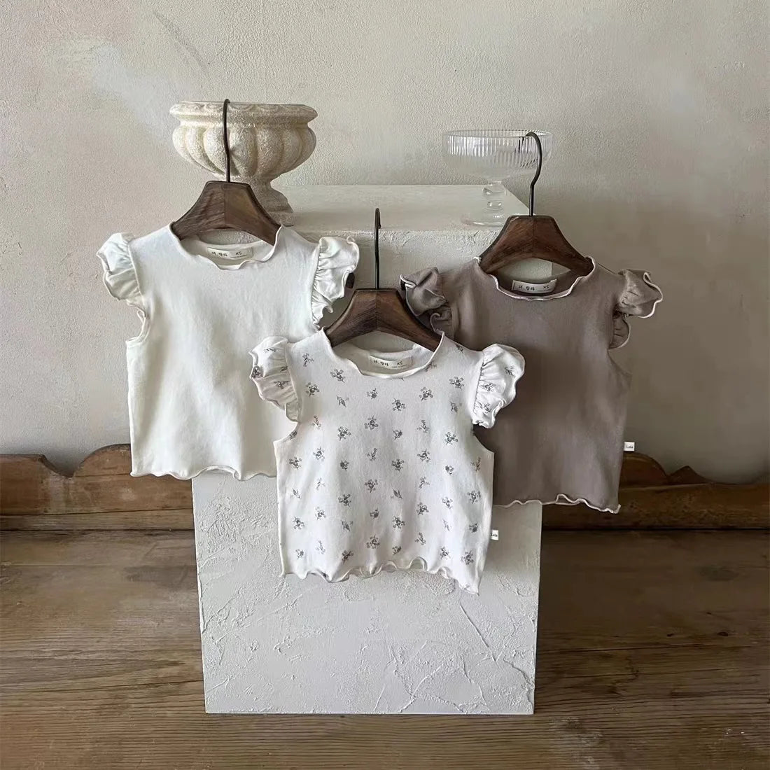 Sweet Lace Ruffled T-shirt