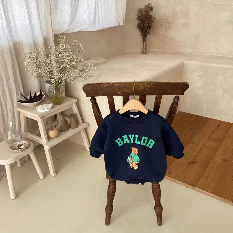 Baylor Bear Patch Sweater Romper