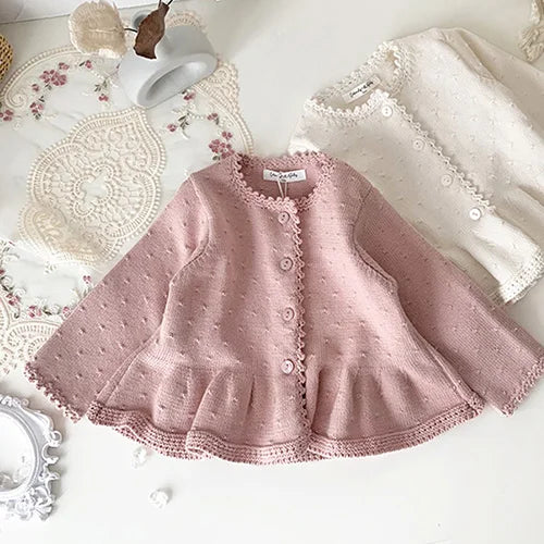 Girls Knitted Cardigan and Vest